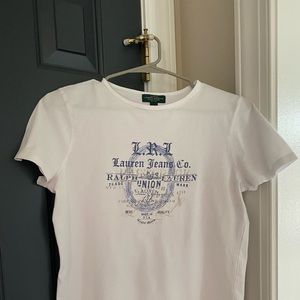 Ralph Lauren women’s white tee size medium